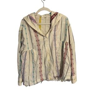 Anthropologie Dylan Hooded Boho Pullover